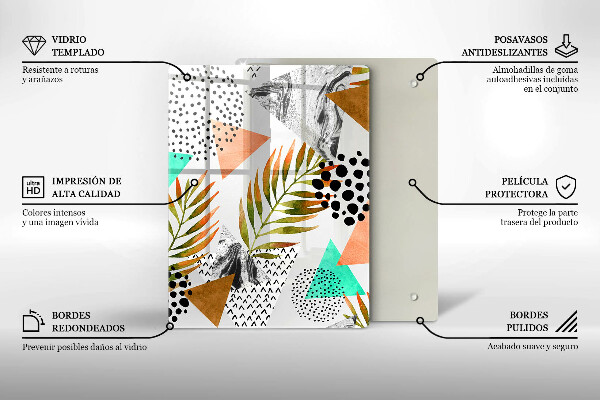 Kitchen chopping board Blue-gold marble