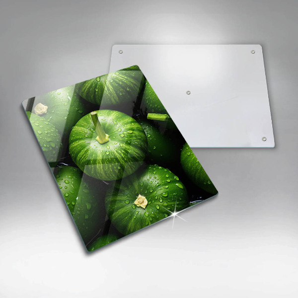 Kitchen chopping board Green pumpkins