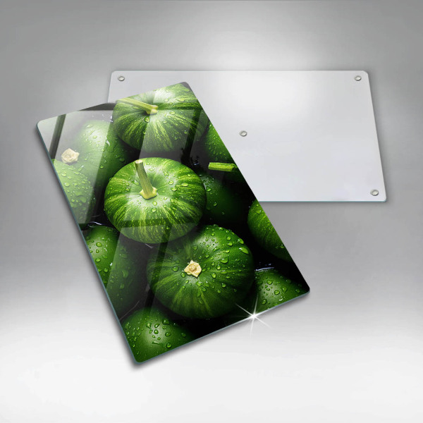 Kitchen chopping board Green pumpkins