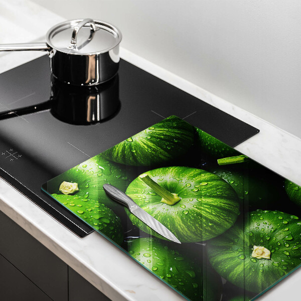 Kitchen chopping board Green pumpkins