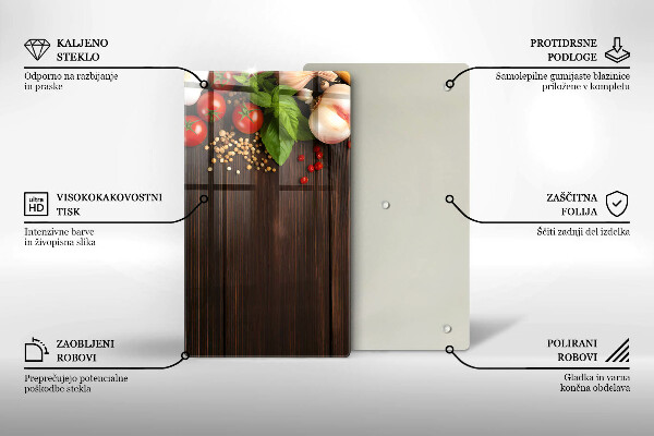Kitchen chopping board Vegetables on the table