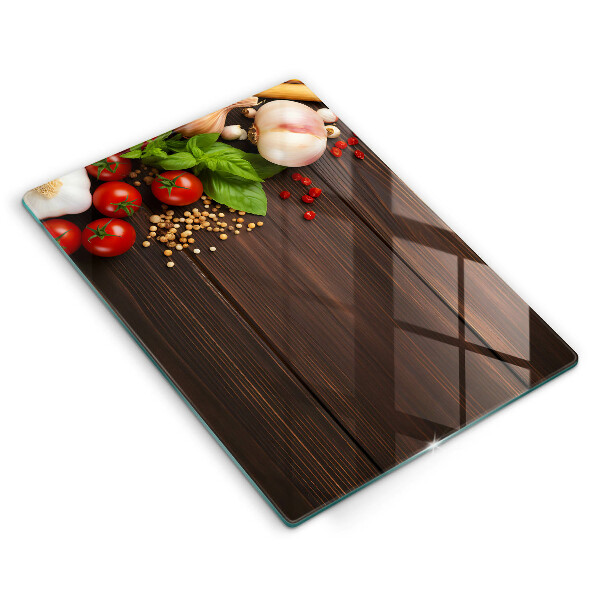 Kitchen chopping board Vegetables on the table