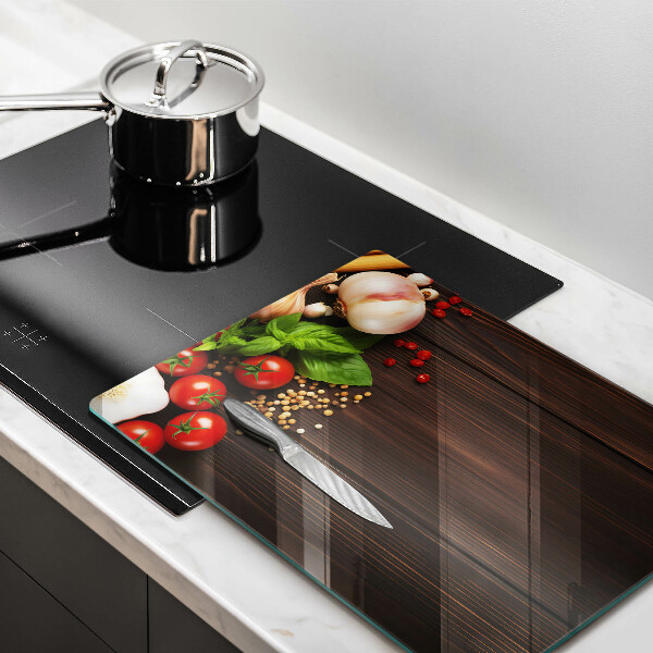 Kitchen chopping board Vegetables on the table