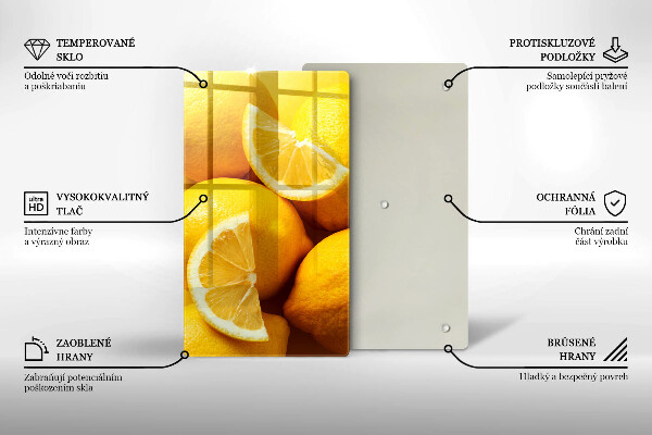 Kitchen chopping board Juicy lemons