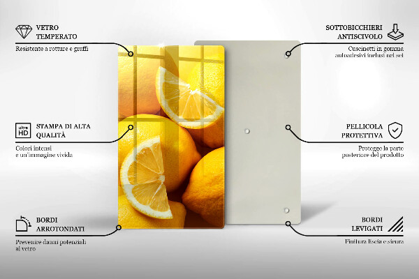 Kitchen chopping board Juicy lemons