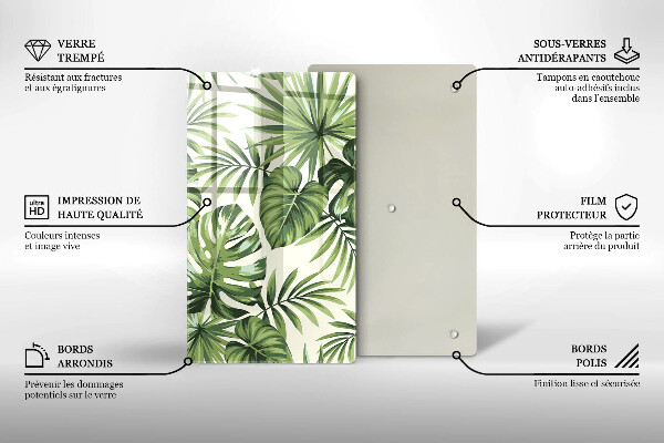 Worktop protector Illustration of Monster leaves