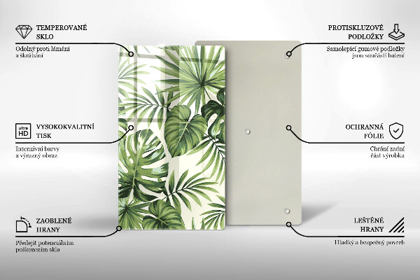 Worktop protector Illustration of Monster leaves