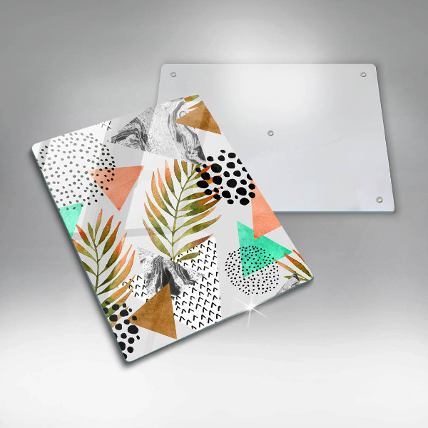 Worktop protector Boho leaves pattern
