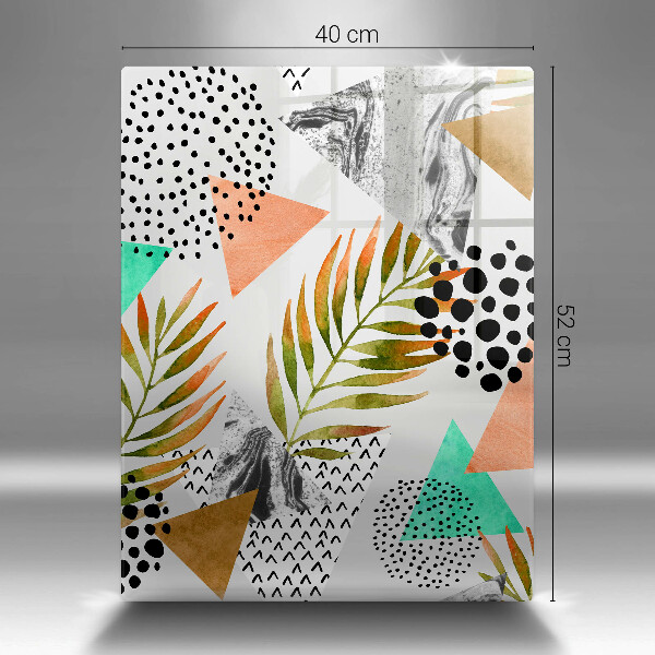 Worktop protector Boho leaves pattern