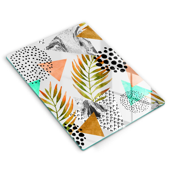 Worktop protector Boho leaves pattern