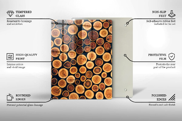 Worktop protector Boho leaves pattern