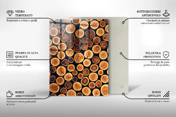 Worktop protector Boho leaves pattern