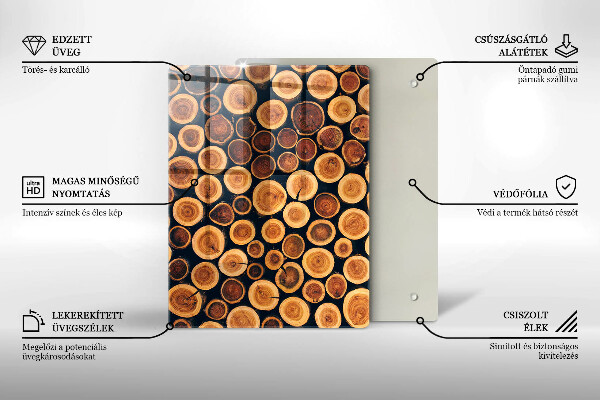 Worktop protector Boho leaves pattern