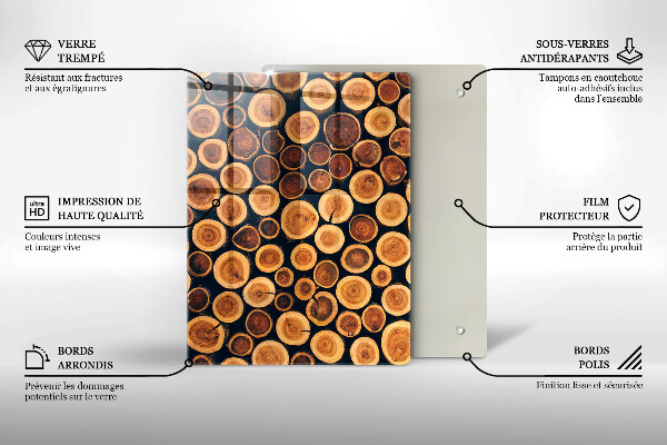 Worktop protector Boho leaves pattern