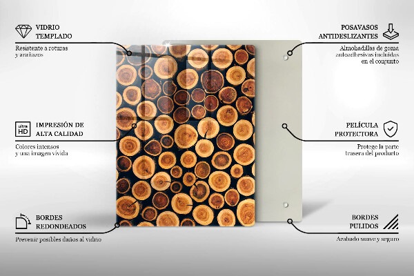 Worktop protector Boho leaves pattern