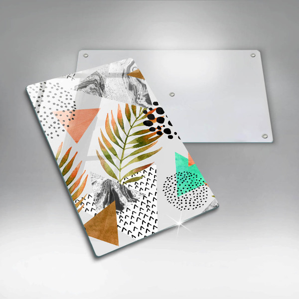Worktop protector Boho leaves pattern
