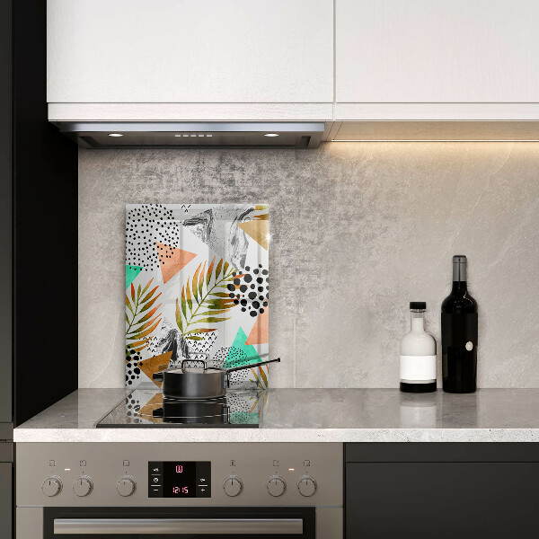 Worktop protector Boho leaves pattern