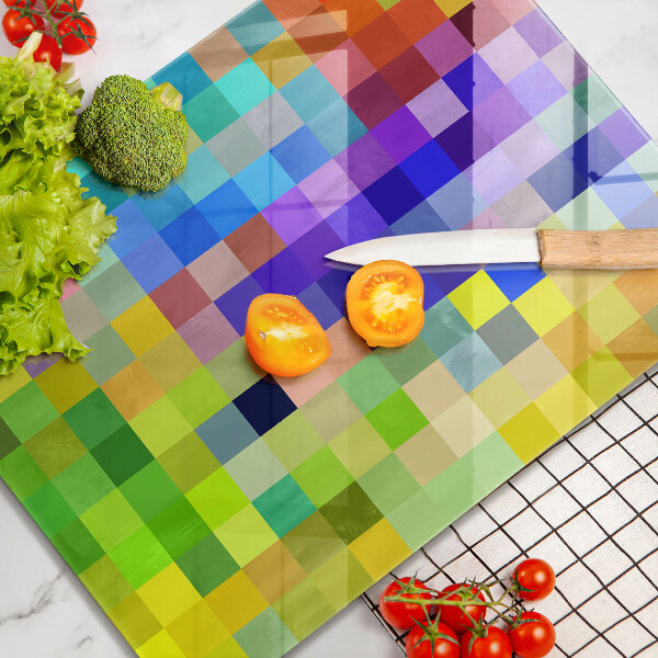 Worktop protector Colorful squares pixels