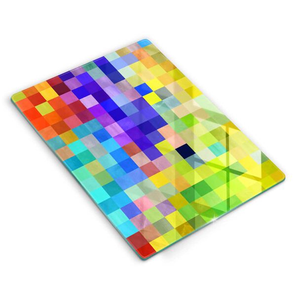Worktop protector Colorful squares pixels
