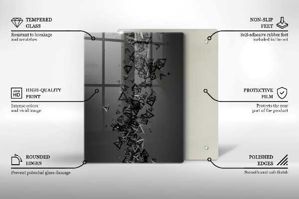 Worktop protector Colorful squares pixels