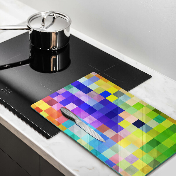 Worktop protector Colorful squares pixels