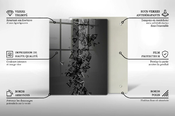 Worktop protector Colorful squares pixels