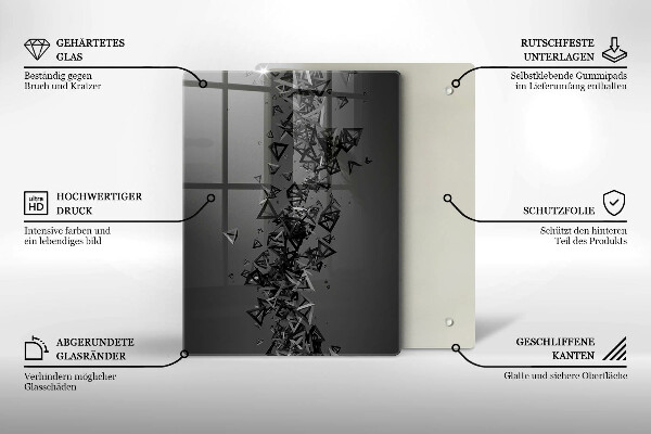 Worktop protector Colorful squares pixels