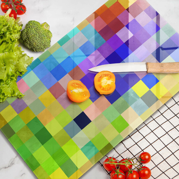 Worktop protector Colorful squares pixels