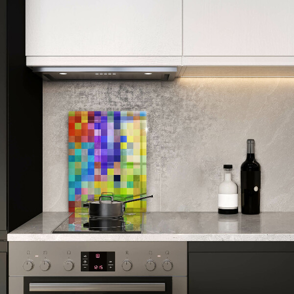 Worktop protector Colorful squares pixels
