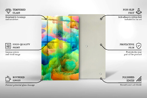 Worktop protector Colorful abstraction