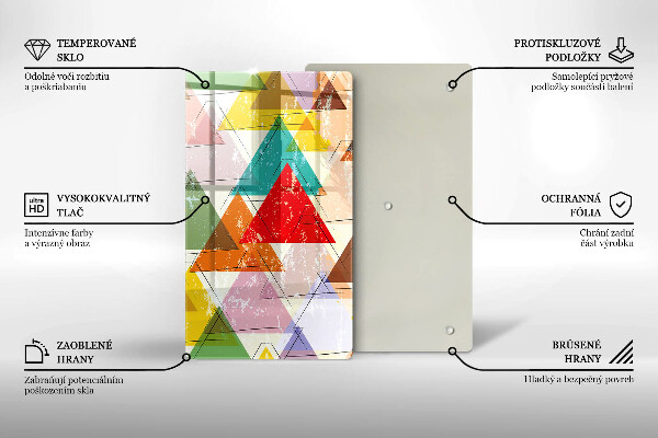 Worktop protector Painted triangles
