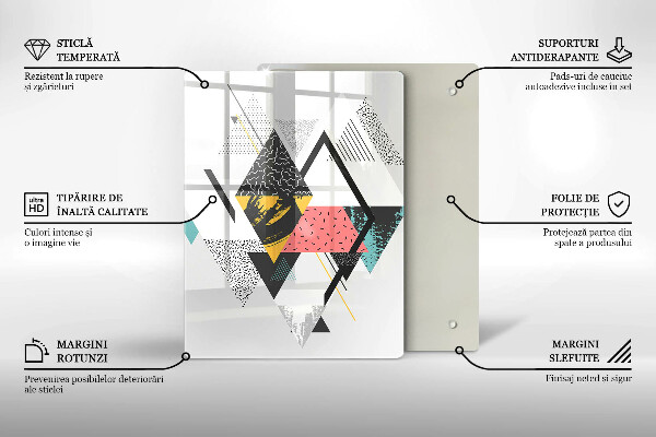 Worktop protector Painted triangles