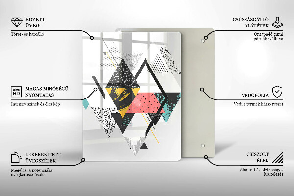 Worktop protector Painted triangles