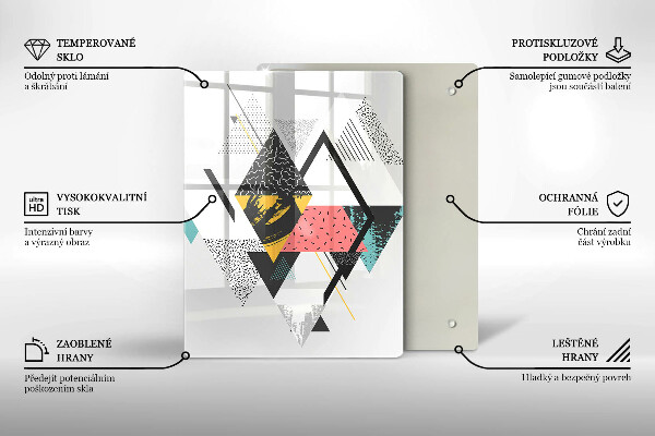 Worktop protector Painted triangles