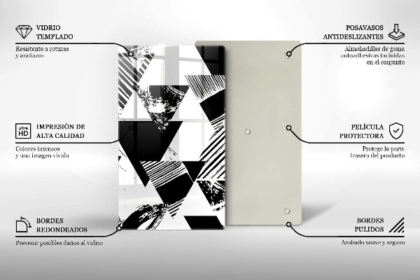 Chopping board Geometric triangles