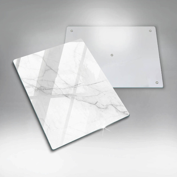 Worktop protector Delicate white marble