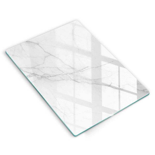 Worktop protector Delicate white marble
