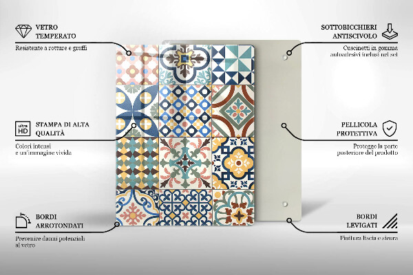 Worktop protector Delicate white marble