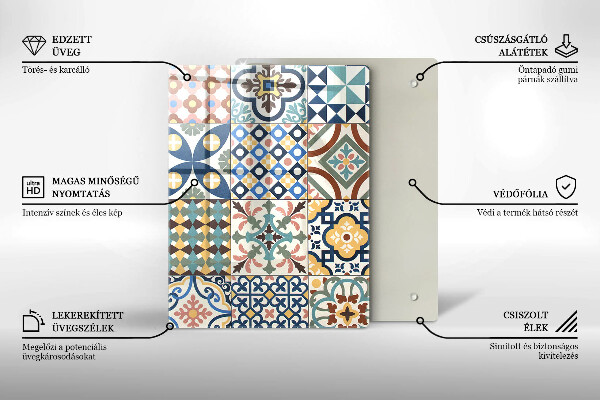 Worktop protector Delicate white marble