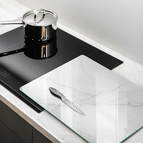 Worktop protector Delicate white marble