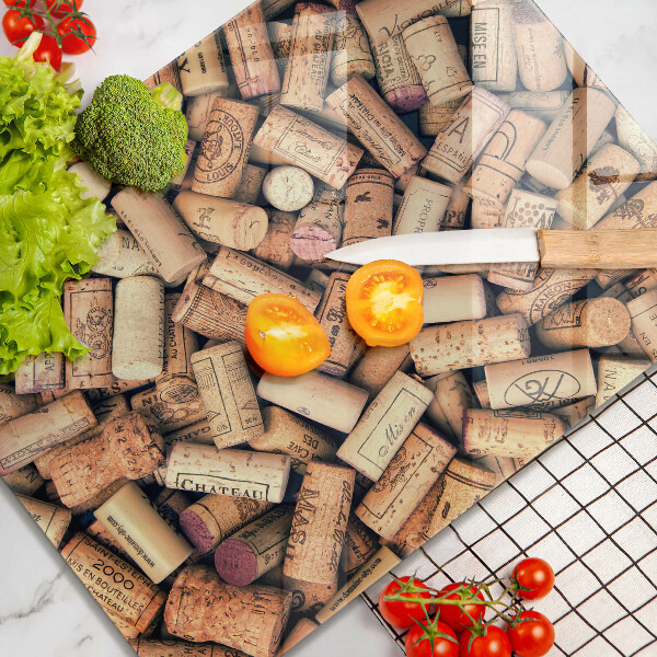 Worktop protector Wine corks pattern