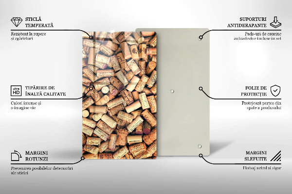 Worktop protector Wine corks pattern