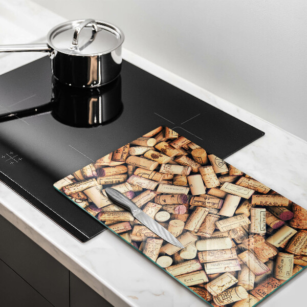 Worktop protector Wine corks pattern