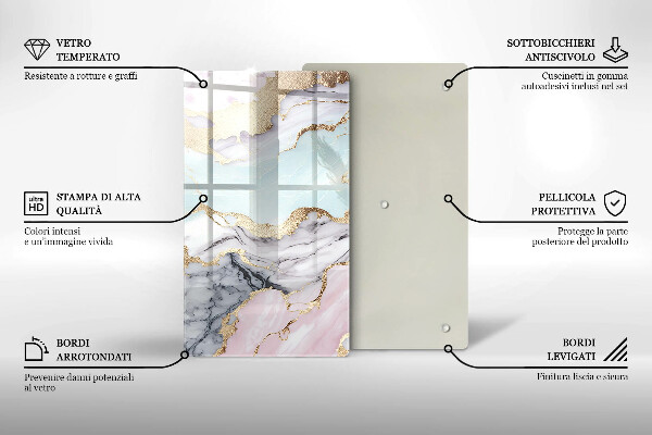 Chopping board Pastel marble