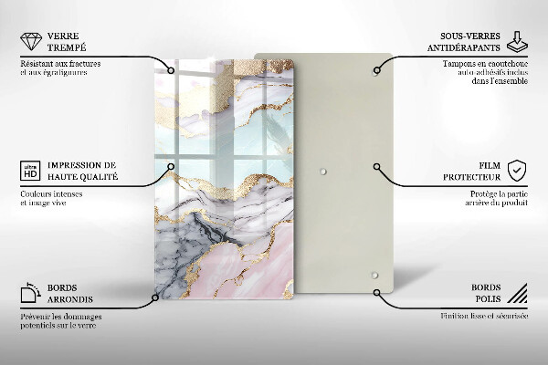 Chopping board Pastel marble