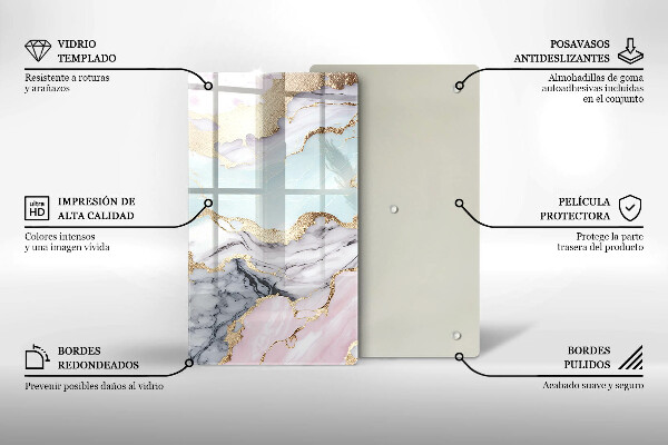 Chopping board Pastel marble