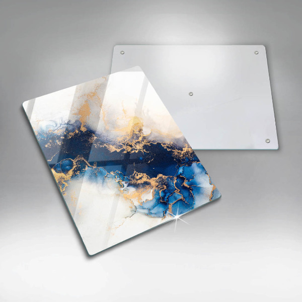 Chopping board Abstraction with blue