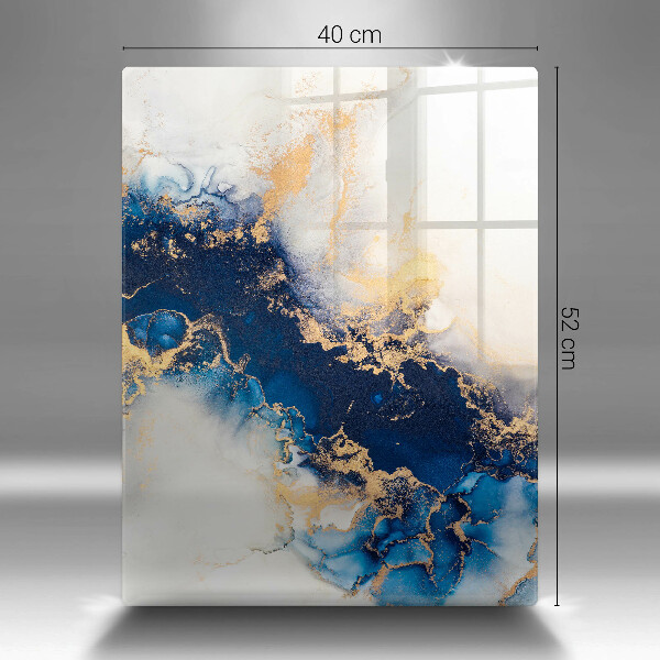 Chopping board Abstraction with blue