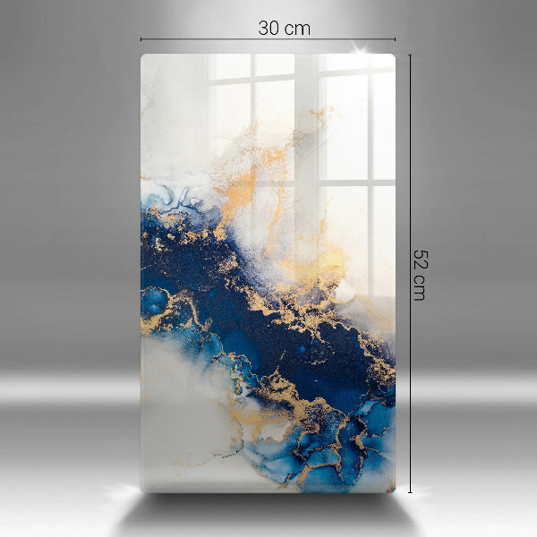 Chopping board Abstraction with blue