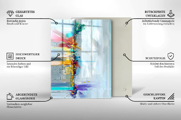 Chopping board Decorative rock with gold